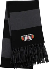 Afghanistan Veteran Ribbon Embroidered Scarf