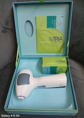 USED~Tria Beauty Permanent Hair Removing Laser System FDA-Cleared~White w/Sensor