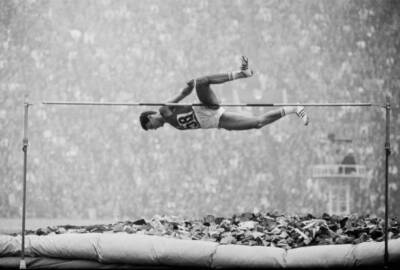 Mauro Bogliatto Italy competes Men's High Jump competition 21st- 1964 Old Photo