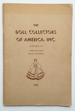 Vintage Booklet, The Doll Collectors Of America, Inc. 1942 American Dolls