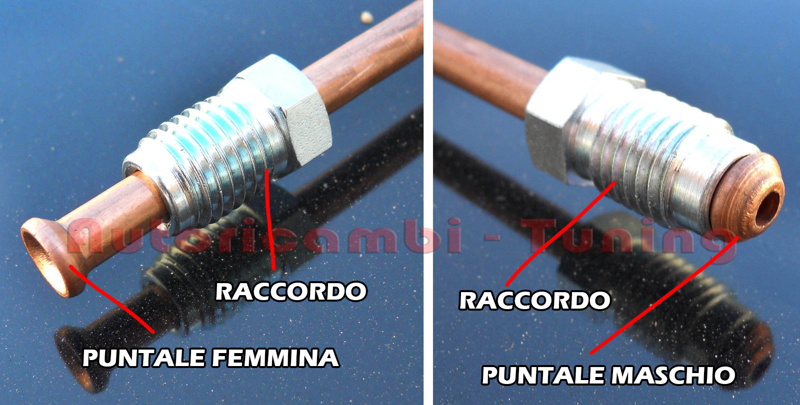 TUBO FRENO IN RAME Ø 6 mm SU MISURA CON RACCORDI AL METRO