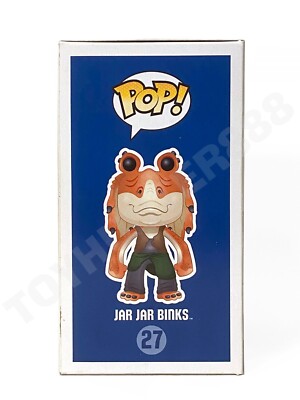Funko Pop! Star Wars #27 Jar Jar Binks Vaulted NIB RARE VHTF