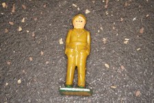 Grey Iron Cast Soldier Officer at Attention