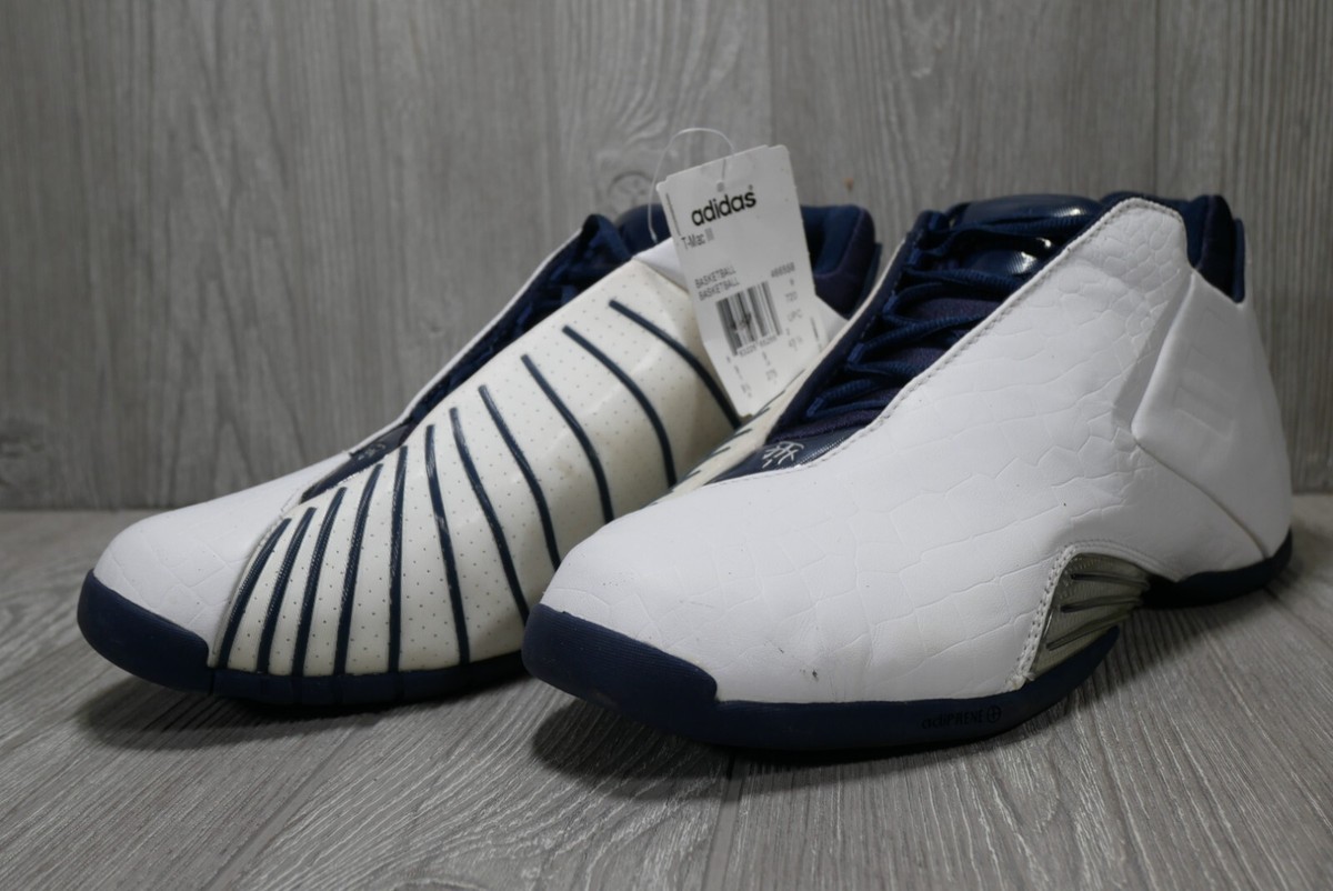 2006 Rare Adidas T-Mac 3 Restomod Orlando White Leather Shoes