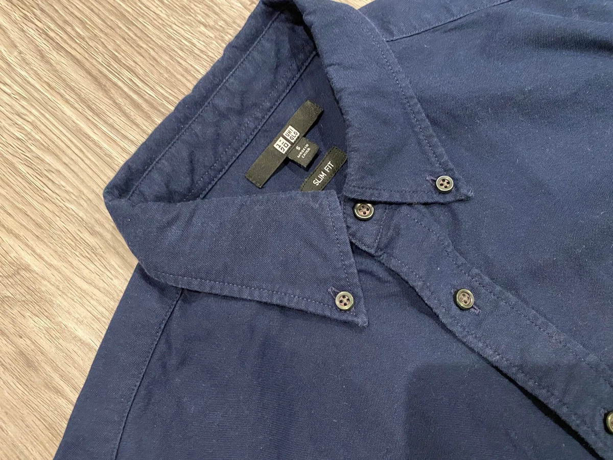 Uniqlo oxford button outlet down