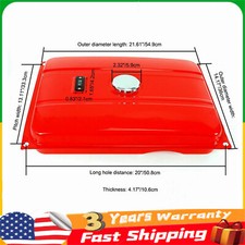 For Ec2500 4 Gallon Universal Fuel Gas Tank Generator Petcock Filter Gauge Cap