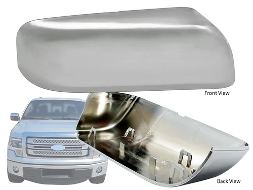 For 2009-2014 Ford F150 Pick-Up Truck Upper Mirror Cap Chrome Passenger Side
