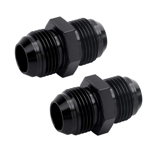 8AN to 8AN Male Flare Coupler Union Straight Fuel Hose Adapter Fitting 2 PCS - Picture 8 of 12
