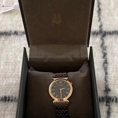 Bulova Regatta Two-Tone Rose Gold Stainless Steel Ladies Quartz Watch Bulova Women main image 4