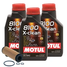 3L Motul 8100 X-CLEAN 5W40 Wix XP Filter Motor Oil Change Kit API SN