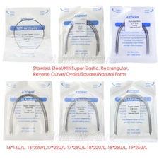 AZDENT Dental Ortho Stainless Steel/NIti Super Elastic Arch Wires Rectangular