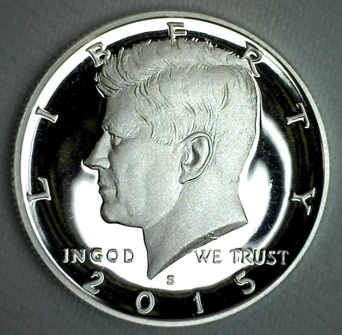 2015 S Proof SILVER Kennedy Half Dollar Coin 50 Cent JFK from US Mint Proof Set