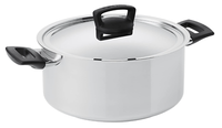 Fiskars Kasserolle Topf Mit Deckel Kochtopf Rostfreier Stahl 5 Liter, 855355