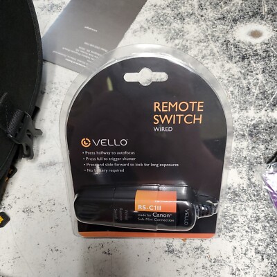 REMOTE SWITCH WIRED VELLO RS-C1LL FOR CANON CAMERAS