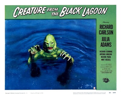 CREATURE FROM THE BLACK LAGOON AWESOME LOBBY CARD 8X10 PHOTO