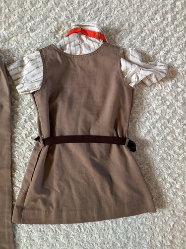 VTG Girl Scouts USA Uniform Set Brownie Dress Romper Shirt Pants Tie Lot 7 GSUSA - Picture 10 of 10