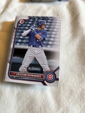 2022 Bowman Draft (37) Cards #BD-111 Cristian Hernandez (CUBS)