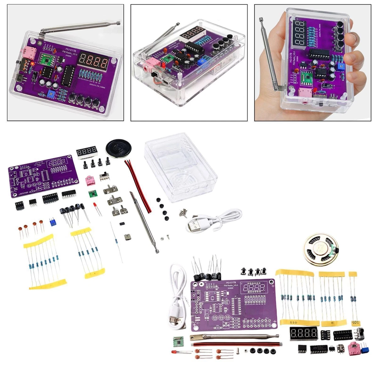 Kit radio FM DIY Projet de soudure Récepteur sans fil réglable