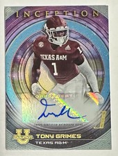 2022-23 Bowman Inception University - Autographs Tony Grimes #BIA-TG (AU, RC)