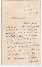 John William Cunningham Signed Letter 1832 / Autographed Evangelical Minister