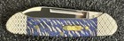 Case XX Baby Butterbean 63733 Blue Sycamore Wood Knife Custom Engraved Diamond — photo 8
