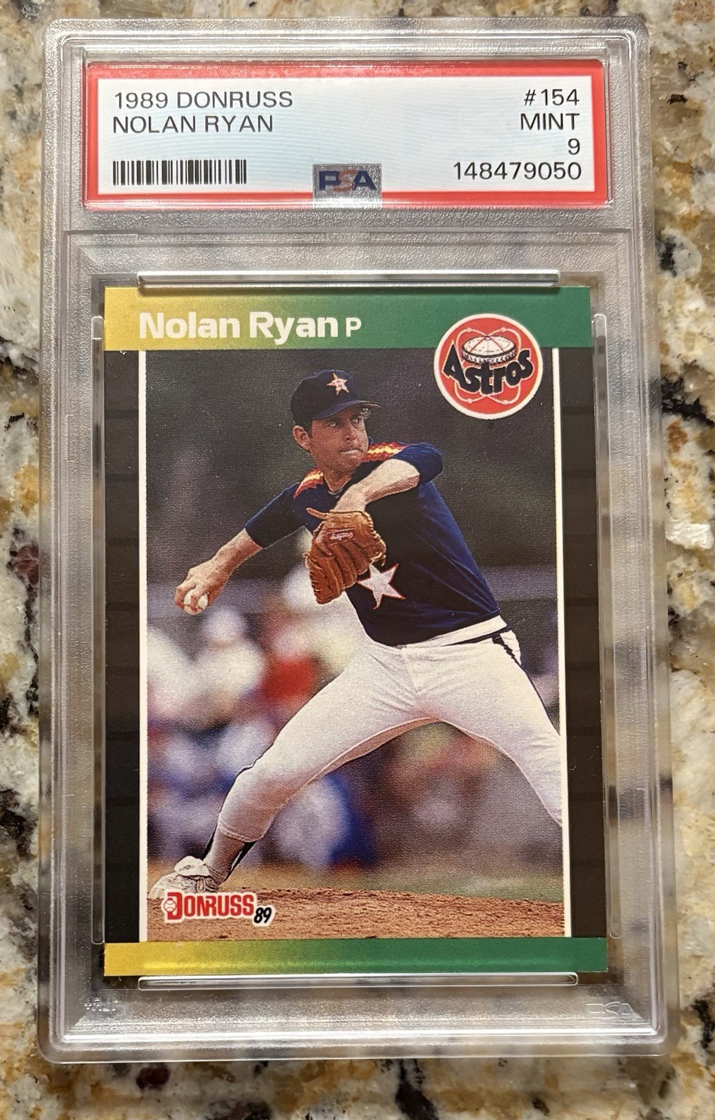 1989 Nolan Ryan  Donruss #154 PSA 9  Houston Astros