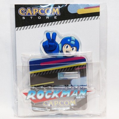 CAPCOM Store Main Visual Acrylic Stand Mega Man Rockman Japan L/E