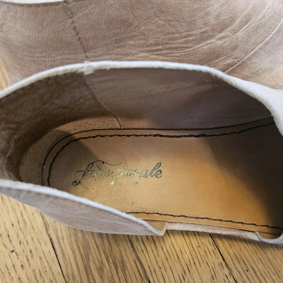 Free People Mont Blanc Sandals Tan Brown Leather d’Orsay Flats Size EU 40 US 9.5 - Изображение 4 из 4