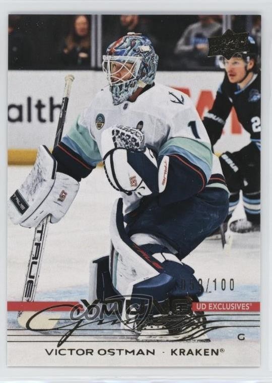 2025 Upper Deck Series 1 Young Guns Exclusives /100 Victor Ostman #245 Rookie RC