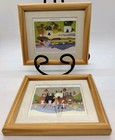 Two Small Scottish Farm Wood Framed Prints By Thomas Joseph, Irish Artist.  — photo 5
