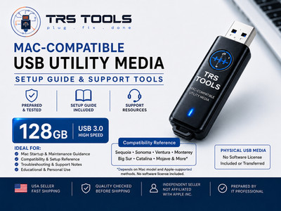 128GB Mac-Compatible USB Utility Media   Setup Guide & Support Notes