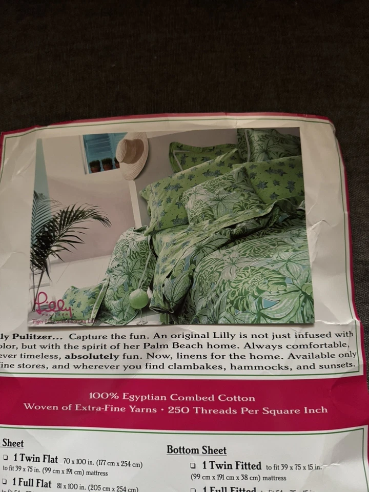 Vintage Lilly Pulitzer Fabric 3 yds 108 X 112 in. TIGERLILLY - Image 4 of 4