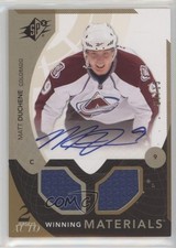 2010-11 SPx Winning Materials Jerseys Auto 1/15 Matt Duchene #WM-MD Auto 1e15