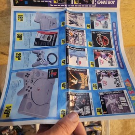 Vtg 1998 TOYS R US Store Circular Print Ad Nintendo 64 Playstation Sega Saturn 