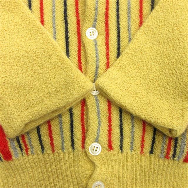 Fanni Lemmermayer Alpaca Knit Cardigan Yellow Multi Striped Fanni Lemmermayer Alpaca Knit Cardigan Yellow Multi Striped