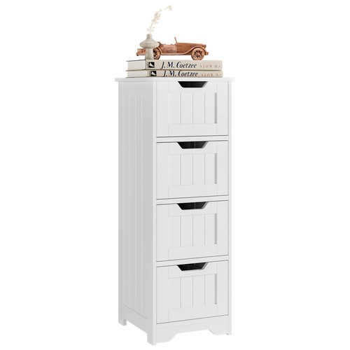 FOTOSOK Bathroom Storage Cabinet Bathroom Cabinet with 4 Drawers 11.8” x 11.8... - Picture 9 of 9
