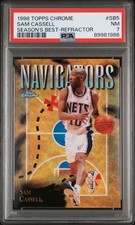1998 TOPPS CHROME SEASON'S BEST REFRACTOR #SB5 SAM CASSELL PSA 7