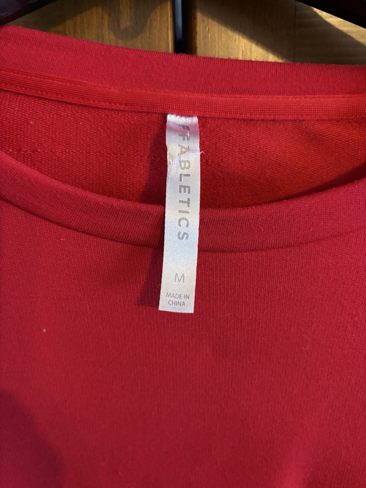 Fabletics Solid Red Exposed Elastic Bottom Rouche… - image 2