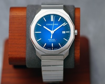 Concord Mariner SL Automatik 40mm Edelstahl Armband Herrenuhr