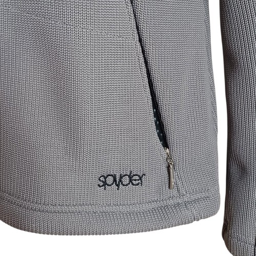 Giacca Spyder donna XL grigia full zip foderata in pile minimalista outdoor abbigliamento attivo - Foto 6 di 11