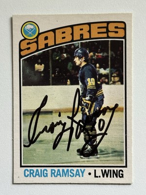 Craig Ramsay 1976-77 O-PEE-CHEE #78 AUTO AUTOGRAPH Signed Buffalo ...