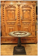 Biedermeier Tisch Italien oder Österreich Pietra Dura Platte Florentiner Mosaik