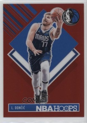 2024-25 Panini NBA Hoops Tribute Premium Red Prizm 58/99 Luka Doncic Dončić 9l4