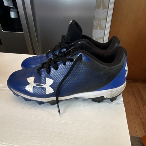 Under Armour Men's Baseball Cleats Blue Black White US Size 4.5Y