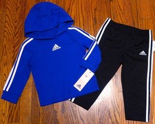 ADIDAS SPORT AUTHENTIC BABY BOYS ORIGINAL BRAND NEW 2Pc SET Size 18M, NWT