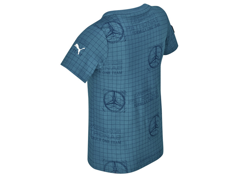 T-shirt Mercedes-Benz Puma pour enfants taille 152 en coton noir