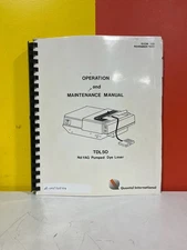 Quantel International M-0051105102 TDL50 Nd:YAG Pumped Dye Laser Operation &