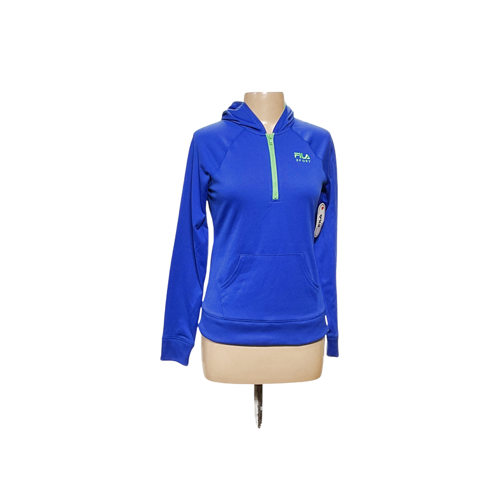 Felpa con cappuccio Fila donna blu Henley XL