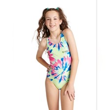 NWT/Justice/ multi color one piece girls bathing suit/ XL