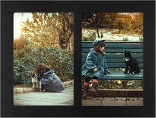 , 4X6 Double Picture Frame, Display Two 4X6 Photos - Solid Wood - Real Glass for